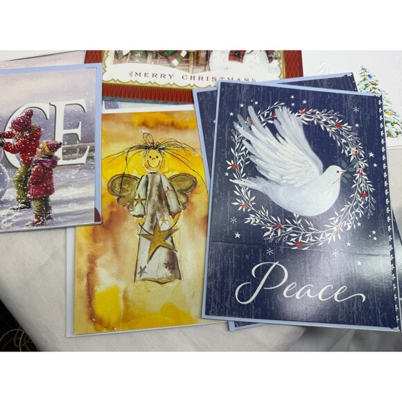 Modern Style Christmas Card Lot of 38 pc with Envelopes Holiday Greetings - Picture 3 of 9
